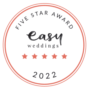 Easy Weddings 2022 Five Star Award